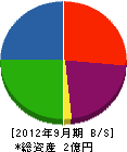 藤友企興 貸借対照表 2012年9月期
