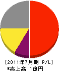 飯島ポンプ製作所 損益計算書 2011年7月期
