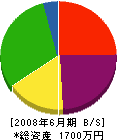 勇本田組 貸借対照表 2008年6月期