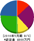 菅沼電気商会 貸借対照表 2010年5月期