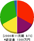 ムトウ塗装 貸借対照表 2008年11月期