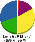 奈良順建設 貸借対照表 2011年6月期