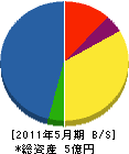 九州建設工業 貸借対照表 2011年5月期