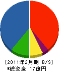 三栄工業 貸借対照表 2011年2月期