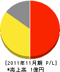 阪南メンテナンス 損益計算書 2011年11月期