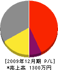 川本電設 損益計算書 2009年12月期