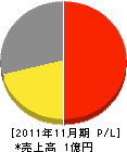 江後建材 損益計算書 2011年11月期