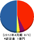 島崎工務店 貸借対照表 2012年4月期