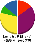 松橋建設 貸借対照表 2013年2月期