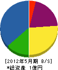 阪神水道工業 貸借対照表 2012年5月期