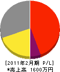 島田組 損益計算書 2011年2月期