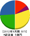 矢崎興業 貸借対照表 2012年9月期