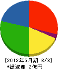 中川製作所 貸借対照表 2012年5月期