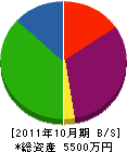 タツノ工芸 貸借対照表 2011年10月期