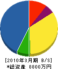 遠藤工務店 貸借対照表 2010年3月期