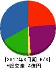 石沢工業 貸借対照表 2012年3月期