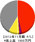 長谷川塗装店 損益計算書 2012年11月期