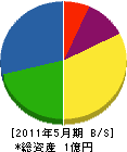 藤田さく泉工業 貸借対照表 2011年5月期