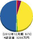 丸周斎藤建設 貸借対照表 2012年12月期