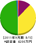 池田組 貸借対照表 2011年9月期