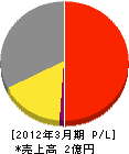 神田電気工事 損益計算書 2012年3月期
