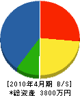 山栄土建 貸借対照表 2010年4月期