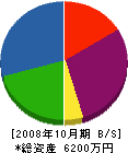 岩田鉄工所 貸借対照表 2008年10月期