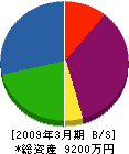 池田電設 貸借対照表 2009年3月期