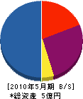 小田島建設 貸借対照表 2010年5月期