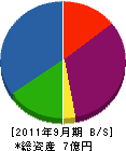 小川長春館 貸借対照表 2011年9月期