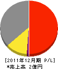 桜井電気工事 損益計算書 2011年12月期