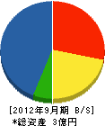 山田電気 貸借対照表 2012年9月期