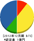 武田園芸 貸借対照表 2012年12月期