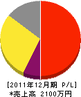 松井組建設 損益計算書 2011年12月期