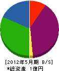 橋本鐵工所 貸借対照表 2012年5月期
