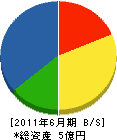 上田消防建設松山店 貸借対照表 2011年6月期