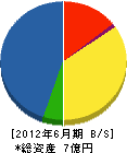 富士興業 貸借対照表 2012年6月期