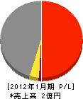 松山産業 損益計算書 2012年1月期