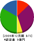 古川ガス 貸借対照表 2009年12月期