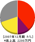 日本管工 損益計算書 2007年12月期