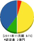 杉沢組 貸借対照表 2011年11月期