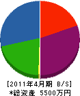 池田組 貸借対照表 2011年4月期