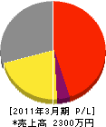 森田電気工事 損益計算書 2011年3月期