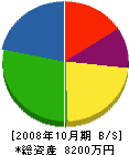 宮口木材 貸借対照表 2008年10月期