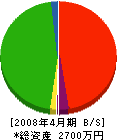 坂井興業 貸借対照表 2008年4月期
