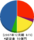 梅村組 貸借対照表 2007年12月期
