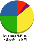 野田組 貸借対照表 2011年3月期
