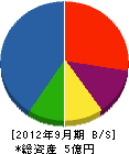田中工務店 貸借対照表 2012年9月期