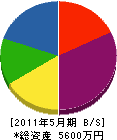 鈴木組 貸借対照表 2011年5月期