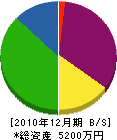 宮崎造園 貸借対照表 2010年12月期